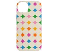 Motif géométrique Arc-en-Ciel de Style rétro Coque pour iPhone 14 Plus
