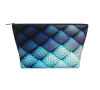 Motif géométrique Bleu Marine, Trousse de Toilette Trousse de Maquillage Sac à cosmétiques Trousse de Toilette de Voyage Portable