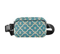 Motif géométrique plat à quatre feuilles mignon rein rein pour femme d'affaires multifonctionnel avec sangle réglable pour voyage gym travail mariconeras de cintura para, motif géométrique plat, Motif