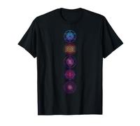 Motif géométrique sacré coloré avec Symbole Mandala T-Shirt
