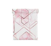 Motif Géométrique sans Couture avec Lignes De Paillettes Dorées Et Marbre Rose, Sac de Rangement pour Femmes, Portefeuille supérieur à Presser, Petit Porte-Monnaie, Pochette de Changement