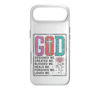 Motif God Designed Me Created Me Blessed Faith Coque pour iPhone Air