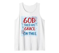 Motif God Shed His Grace on Thee America Débardeur