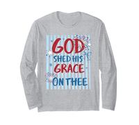 Motif God Shed His Grace on Thee America Manche Longue