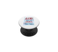 Motif God Shed His Grace on Thee America PopSockets PopGrip Adhésif
