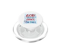 Motif God Shed His Grace on Thee America PopSockets PopGrip pour MagSafe