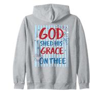 Motif God Shed His Grace on Thee America Sweat à Capuche