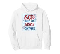 Motif God Shed His Grace on Thee America Sweat à Capuche