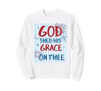 Motif God Shed His Grace on Thee America Sweatshirt