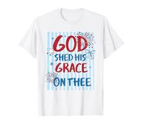 Motif God Shed His Grace on Thee America T-Shirt