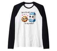 Motif Gourmand You're The Milk to My Cookie Manche Raglan
