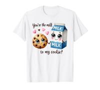 Motif Gourmand You're The Milk to My Cookie T-Shirt Graphique avec Valeur