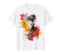 Motif graphique abstrait coloré pour femme T-Shirt