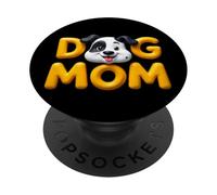Motif Graphique Amusant pour Chien et Maman PopSockets PopGrip Adhésif