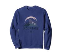 Motif Graphique de Boussole Mountain Spirit Adventure Sweatshirt, Unisexe pour Adultes, Bleu Marine, S