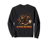 Motif Graphique Fearless Speed Runner Wolf Sweatshirt