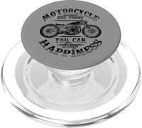 Motif Graphique Vintage de Moto Ride and Be Happy PopSockets PopGrip pour MagSafe