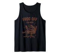 Motif grenouille humoristique Frog Off I'm Busy Débardeur