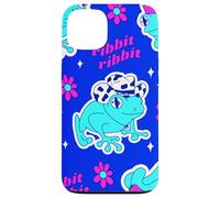Motif Grenouille Mignon de Bande dessinée Graphique rétro Coque pour iPhone 13
