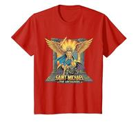 Motif Guerrier de l'archange Saint Michel T-Shirt, Enfant, Rouge, 12 Ans