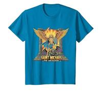Motif Guerrier de l'archange Saint Michel T-Shirt, Enfant, Saphir, 12 Ans
