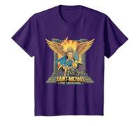 Motif Guerrier de l'archange Saint Michel T-Shirt, Enfant, Violet, 12 Ans