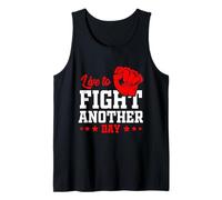 Motif guerrier motivant Live to Fight Another Day Débardeur