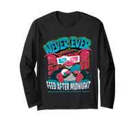 Motif Halloween Never Ever Feed After Midnight Gremlins Manche Longue