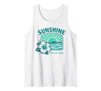 Motif Hibiscus Tropical Sunshine State of Mind Débardeur