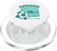 Motif Hibiscus Tropical Sunshine State of Mind PopSockets PopGrip pour MagSafe