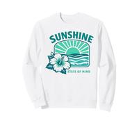 Motif Hibiscus Tropical Sunshine State of Mind Sweatshirt