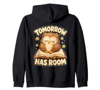 Motif Hibou Demain a Encore de la Place Sweat à Capuche