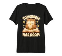 Motif Hibou Demain a Encore de la Place T-Shirt Haut de Gamme