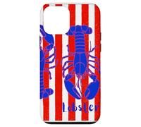 Motif homard à rayures rouges et blanches, esthétique pêcheur Coque pour iPhone 12 mini