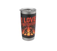 Motif hommage aux pompiers Gobelet isotherme en acier inoxydable double paroi