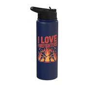 Motif hommage aux pompiers Stainless Steel Insulated Water Bottle