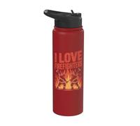 Motif hommage aux pompiers Stainless Steel Insulated Water Bottle