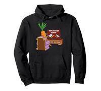 Motif humoristique de carotte regardant la comédie de cuisine Sweat à Capuche