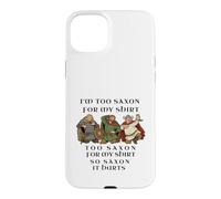 Motif Humoristique de Guerrier médiéval Too Saxon Coque pour iPhone 15 Plus
