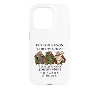 Motif Humoristique de Guerrier médiéval Too Saxon Coque pour iPhone 15 Pro