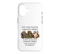 Motif Humoristique de Guerrier médiéval Too Saxon Coque pour iPhone 16