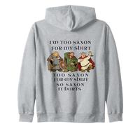 Motif Humoristique de Guerrier médiéval Too Saxon Sweat à Capuche