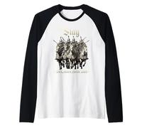 Motif Humoristique de la Horde d'or, Guerrier Cavalier de Manche Raglan