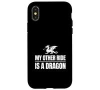 Motif Humoristique My Other Ride is a Dragon Fantasy Coque pour iPhone X/XS