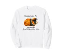 Motif Humour de Bad Hair Day Cochon d'Inde Abyssinien Sweatshirt