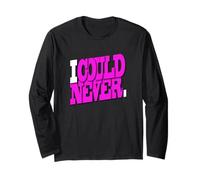 Motif I Could Never Pink Manche Longue