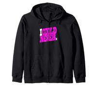 Motif I Could Never Pink Sweat à Capuche