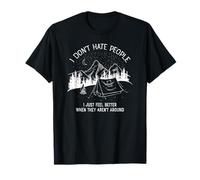 Motif I Don't Hate People - I Love Camping T-Shirt