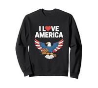 Motif « I Love America Eagle Wheat » Sweatshirt