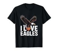Motif « I Love Eagles » pour Les Amateurs d'oiseaux T-Shirt Graphique avec Valeur